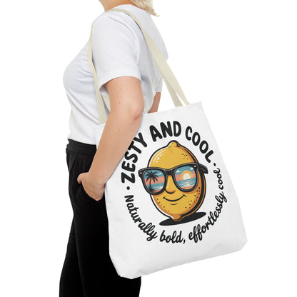 Zesty Lemon Tote Bag - Fun & Bold Carry-All for Everyday Use, Summer, Beach Days, Gifts, Eco-Friendly Shopping, Large Tote Bag
