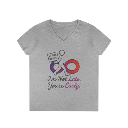 My Time My Rules Women's  V-Neck T-Shirt, Funny T-Shirt, Casual Wear, women empowerment tee, confident woman shirt, self love t shirt