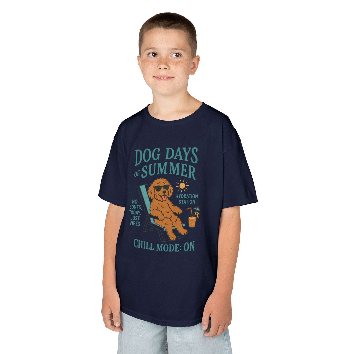 Summer Chill Kids Tee | Fun Playful T-Shirt for Boys & Girls, Perfect for Summer Days, Beach Outings, Gifts, Casual Wear