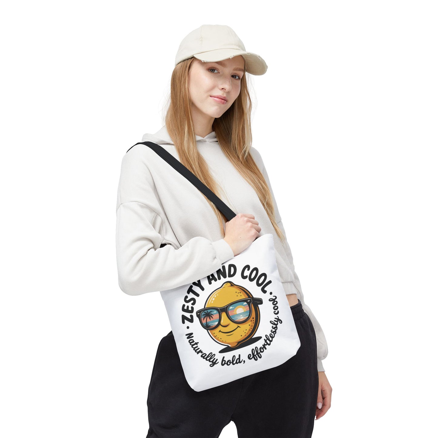 Zesty Lemon Tote Bag - Fun & Bold Carry-All for Everyday Use, Summer, Beach Days, Gifts, Eco-Friendly Shopping, Large Tote Bag