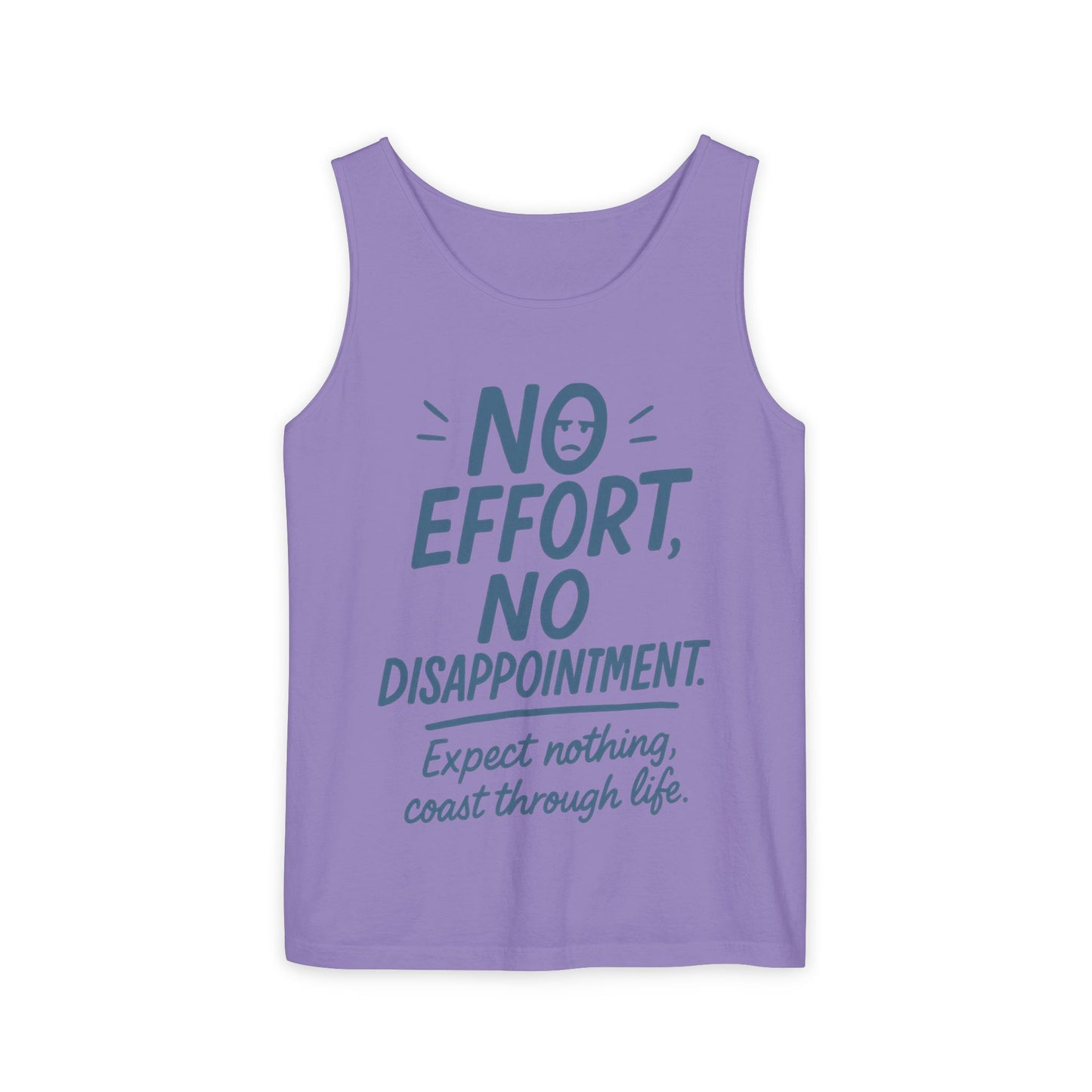 No Effort Womens Tank Top, Funny Lazy Life Quote, Workout Humor Sleeveless Shirt, Casual Gym Top, Gift for Her, Perfect for Lazy Days