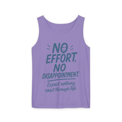 No Effort Womens Tank Top, Funny Lazy Life Quote, Workout Humor Sleeveless Shirt, Casual Gym Top, Gift for Her, Perfect for Lazy Days
