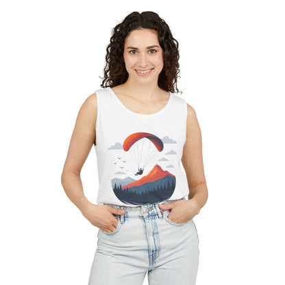 Adventure-Inspiring Fly Beyond Limits Unisex Tank Top, Summer Casual Wear, Outdoor Enthusiast Gift, Travel Apparel, Motivational Gift