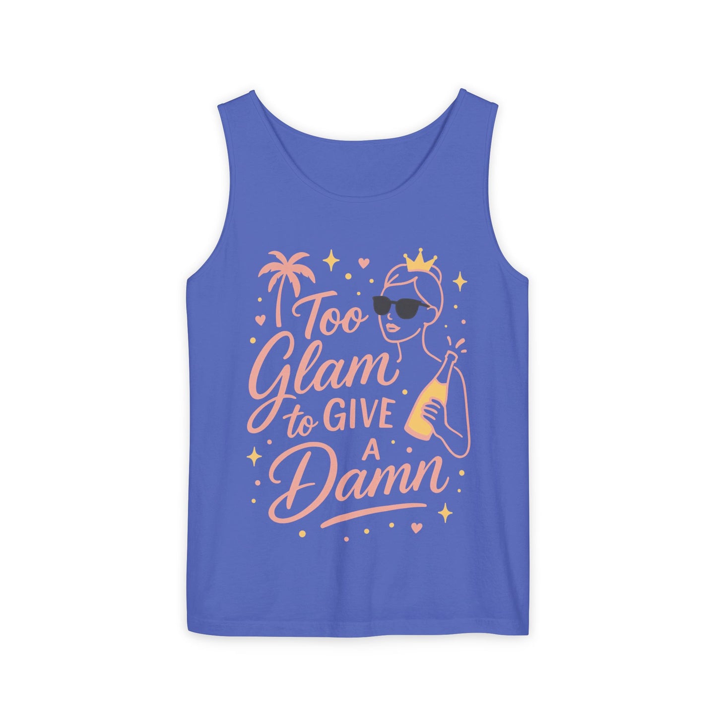 Too Glam to Give a Damn Bridal Party Tank Top, Bachelorette Party Tee, Bridesmaid Wedding Tee, Hen Party Top, Bridal Shower,Bridesmaids Gift
