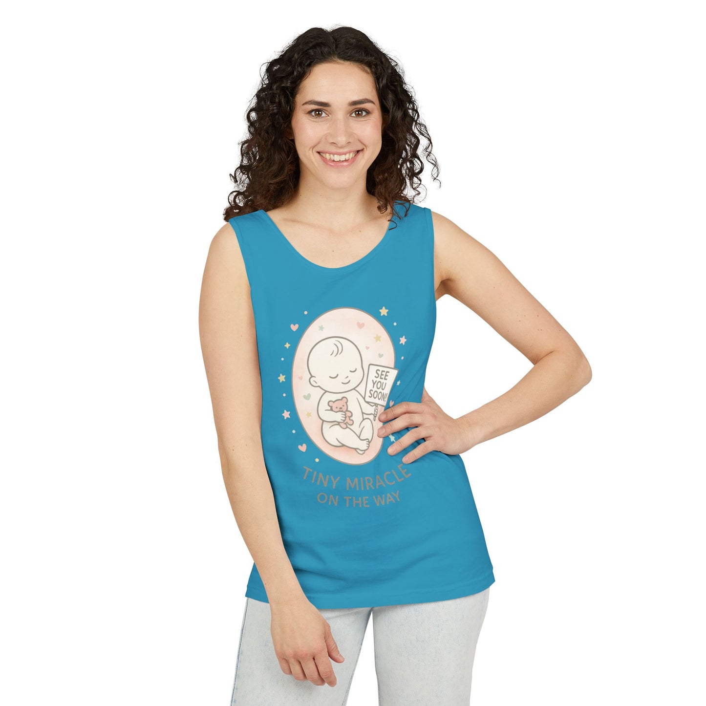 Coming Soon Maternity Tank Top, Cute Baby Pregnancy Announcement Shirt, Expecting Mom Gift, Gender Reveal Tee, Baby Shower Gift