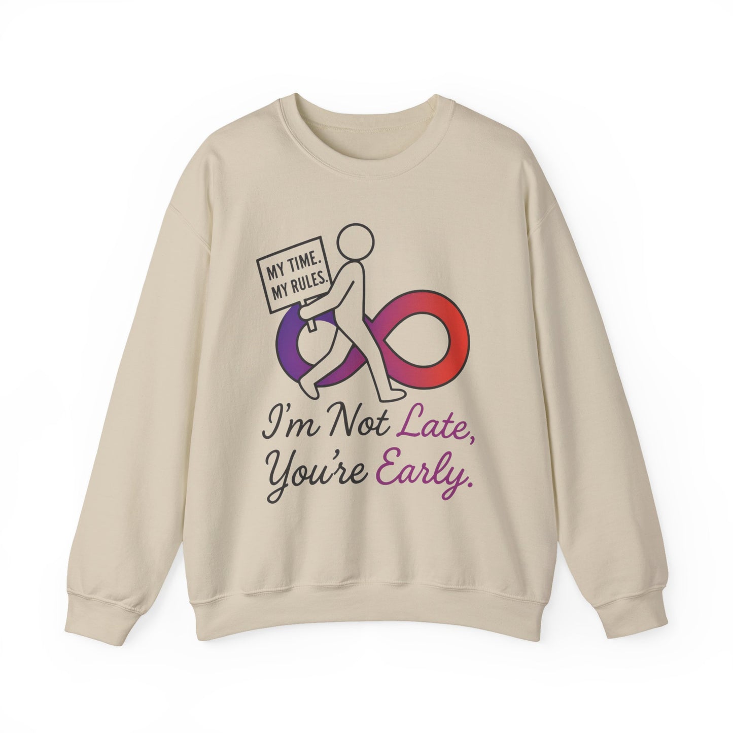 My Time, My Rules Funny Crewneck Sweatshirt, Womens Pullover, Gift for Her, Birthdays, Humor Clothing, Casual Style
