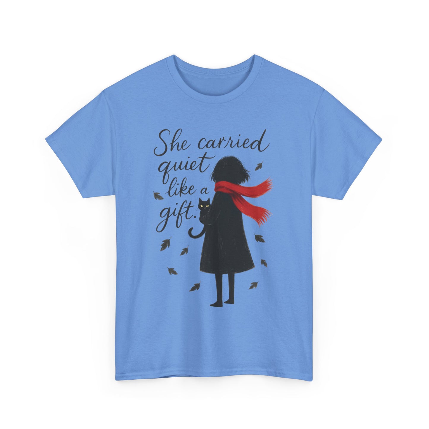 Cat Lover Womens T-Shirt, Whimsical Hand-Drawn Illustration Tee, Artistic Minimalist Gift for and Introverts, Cute Animal Apparel