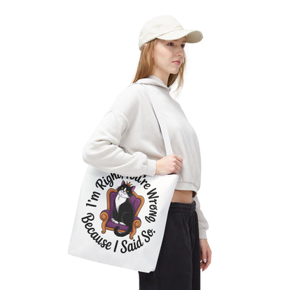 Funny Cat Tote Bag, Pet Lover Gift, Cat-Themed Shopper, Birthday Gift, Cute Animal Tote, Oversized Beach Bag
