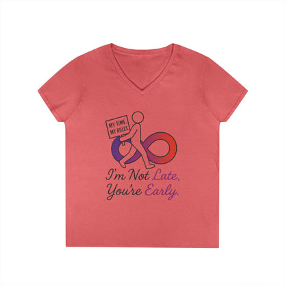 My Time My Rules Women's  V-Neck T-Shirt, Funny T-Shirt, Casual Wear, women empowerment tee, confident woman shirt, self love t shirt