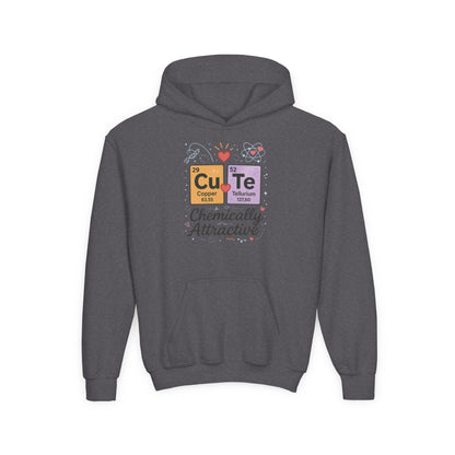 CuTe Teen Hoodie, Science Sweatshirt for Girls, STEM Youth Hoodie, Nerdy Gift for Teens, Cute Chemistry Gift, Science Lover Hoodie