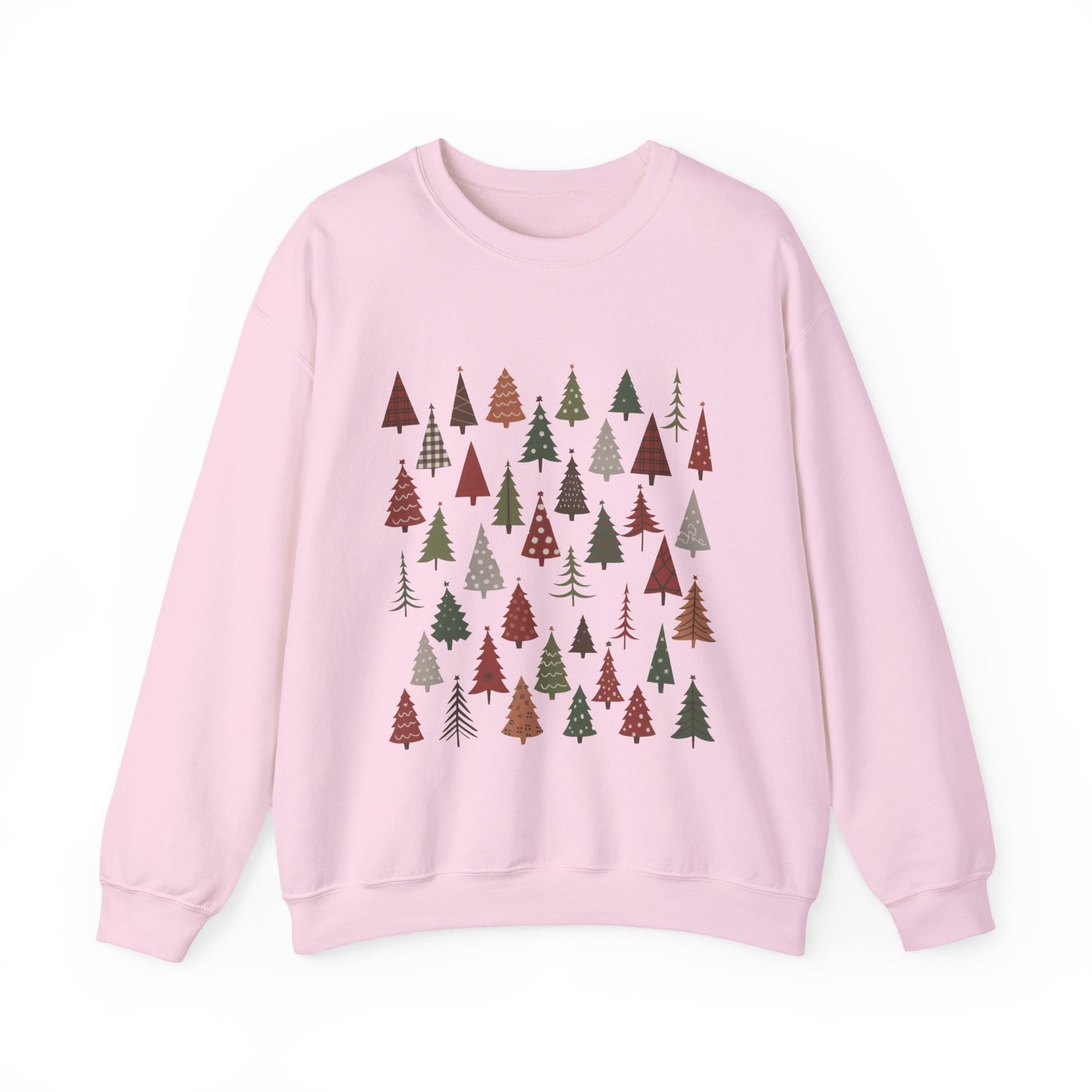 Minimal Christmas Tree Sweatshirt, Rustic Holiday Pullover