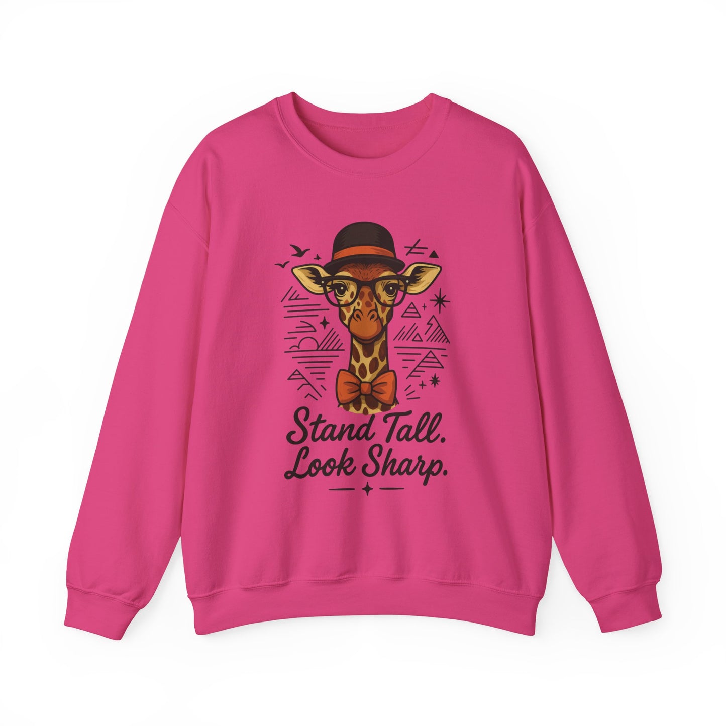 Stylish Giraffe Sweatshirt - Stand Tall, Look Sharp, Unisex Sweater for Animal Lovers, Cozy Gift, Fun Fashion for All Seasons