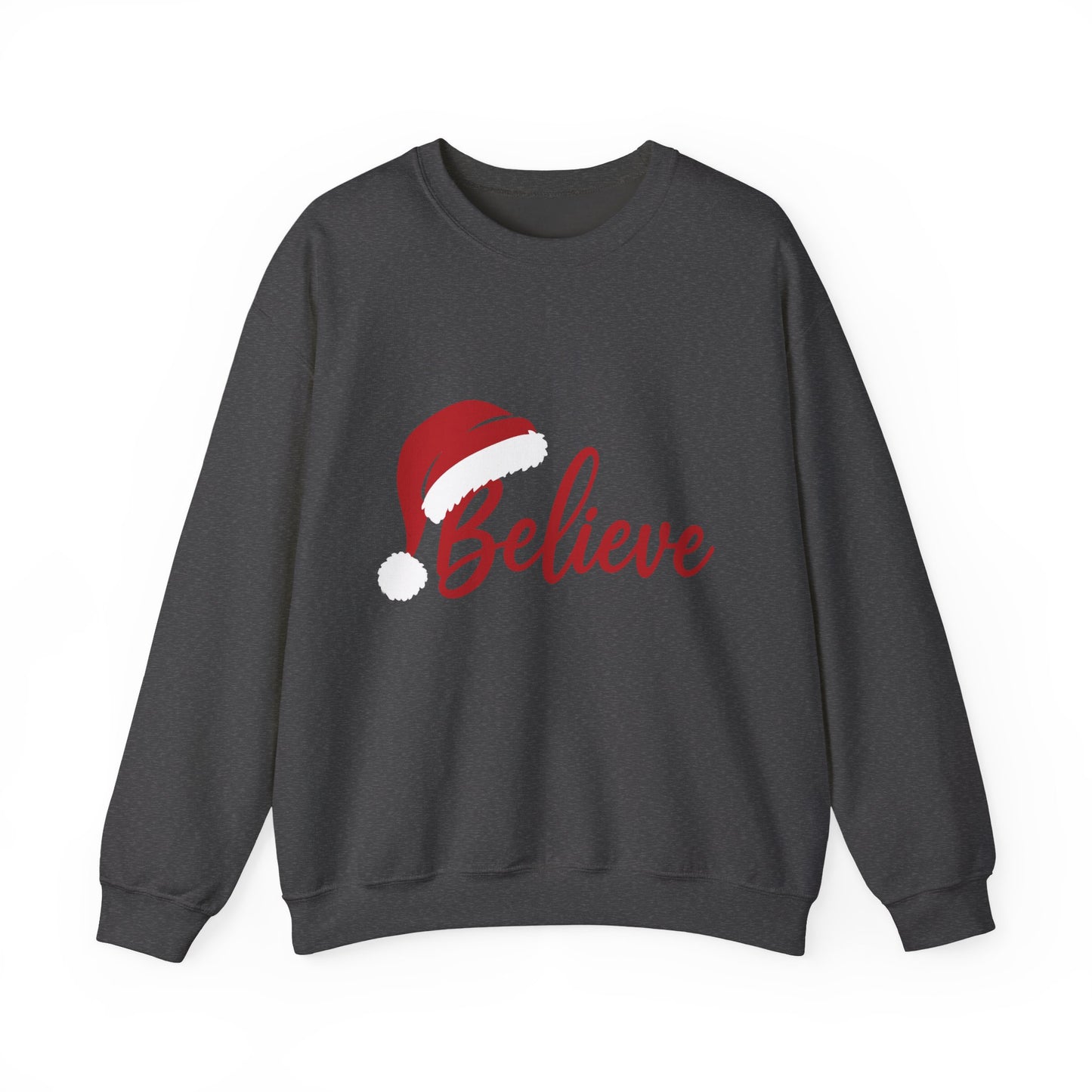Believe Christmas Women's Sweatshirt, Minimalist Holiday Crewneck, Cozy Sweatshirt for Women