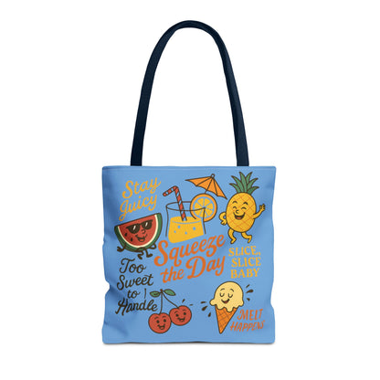 Juicy Summer Tote Bag, Fun Beach Carryall, Perfect for Grocery Shopping, Reusable Market Tote, Cute Gift for Fruit Lovers, Large Tote Bag
