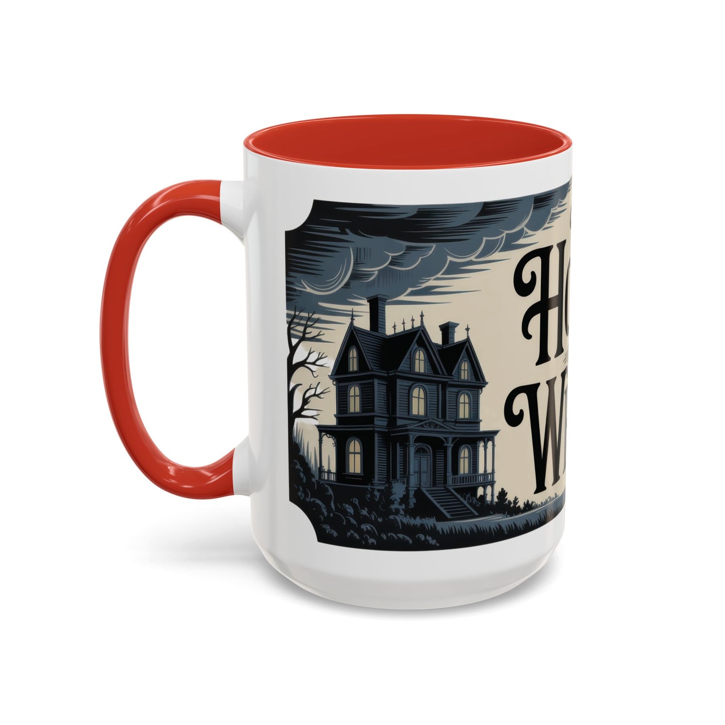 The House of Whispers Mug, Haunted Mansion Gothic Coffee Cup, Spooky Halloween Gift for Horror Lovers, Accent Coffee Mug (11, 15oz)