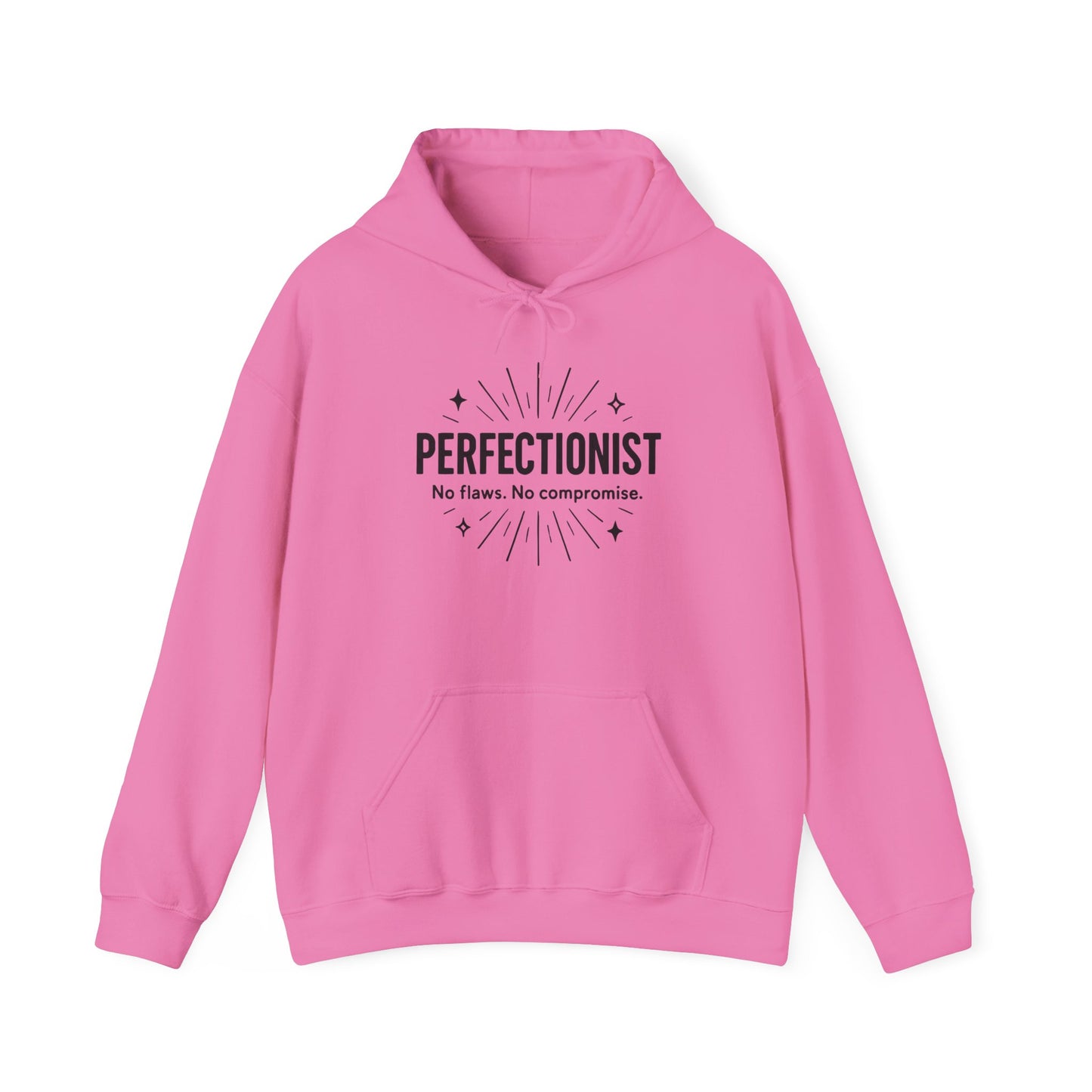 Womens Perfectionist Hoodie, Minimalist No Flaws Sweatshirt, Empowered Clean Look Pullover, Gift for Organized Women