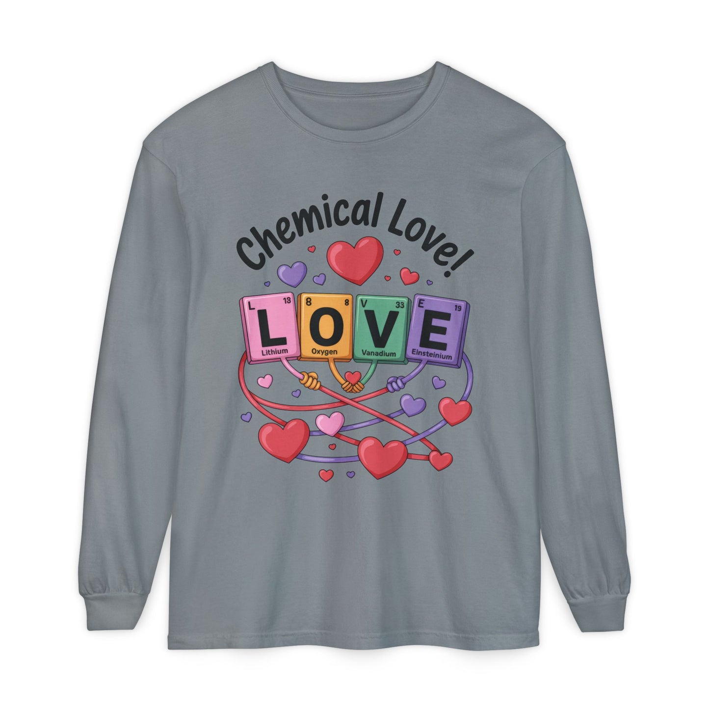 Chemical Love Long Sleeve T-Shirt Women's, Perfect Gift for Science Lovers, Valentine's Day, Chemistry Enthusiasts, Casual Wear, Cute [...]