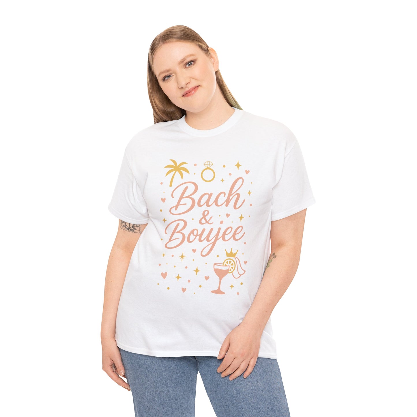 Bach & Boujee Bridal Party  Shirt, Bachelorette Party Tee, Bridesmaid Wedding Tee, Hen Party Top, Bridal Shower,  Bridesmaids Gift
