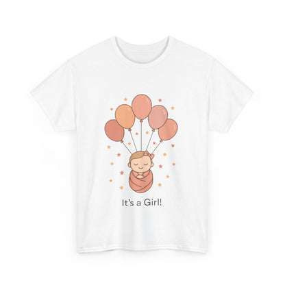 Its a Girl Maternity T-Shirt, Baby Girl Pregnancy Announcement Shirt,Mom To Be Gift, Gender Reveal Tee, Baby Shower Top, Gender Reveal Party