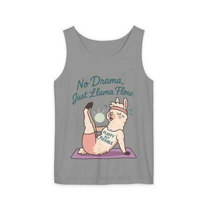 Llama Yoga Tank Top, Funny Yoga Llama Tank for Women, Gift for Yogis, Fun Yoga T-Shirt for Animal Lovers, Funny Workout Top, Summer Wear
