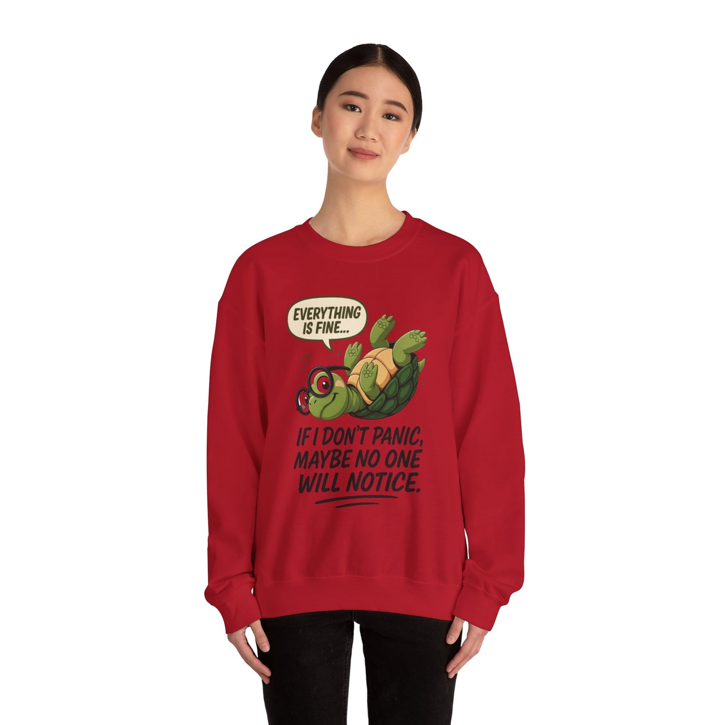 Casual Humor Unisex Sweatshirt, Perfect Gift for Anxiety Relief, Social Anxiety Joke, Quirky Graphic Sweatshirt, Introvert Humor Gift