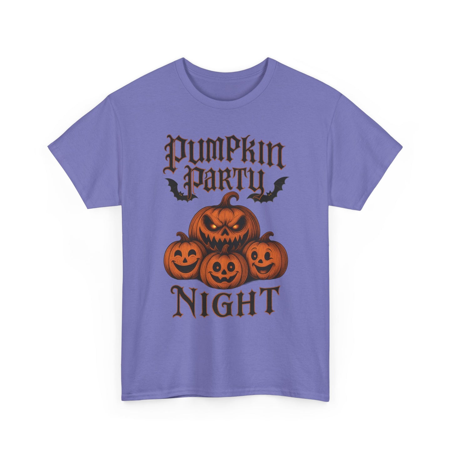 Pumpkin Party Night Shirt, Women's Halloween Gothic Pumpkin T-Shirt, Spooky Jack O Lantern Party Tee, Cute Scary Fall Shirt