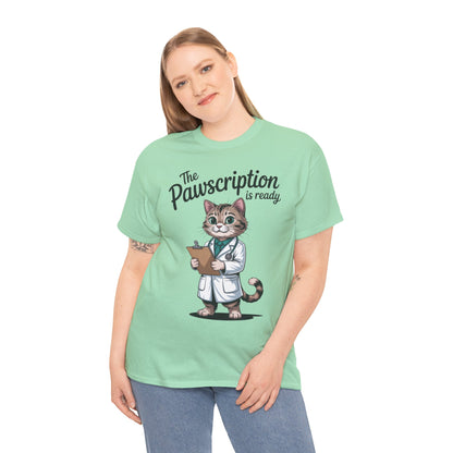 Funny Doctor Cat Tee, Unisex Tee, Veterinary Gift, Medical Student and Medical Workers Gift, Animal Doctor Graphic Tee, Cat Lover Apparel