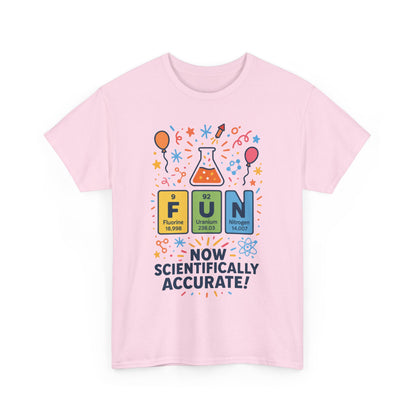 Fun Science Unisex Heavy Cotton Tee, Perfect for STEM Lovers, Gift for Science Teachers, FUN Periodic Table Tee,Nerdy Unisex Shirt