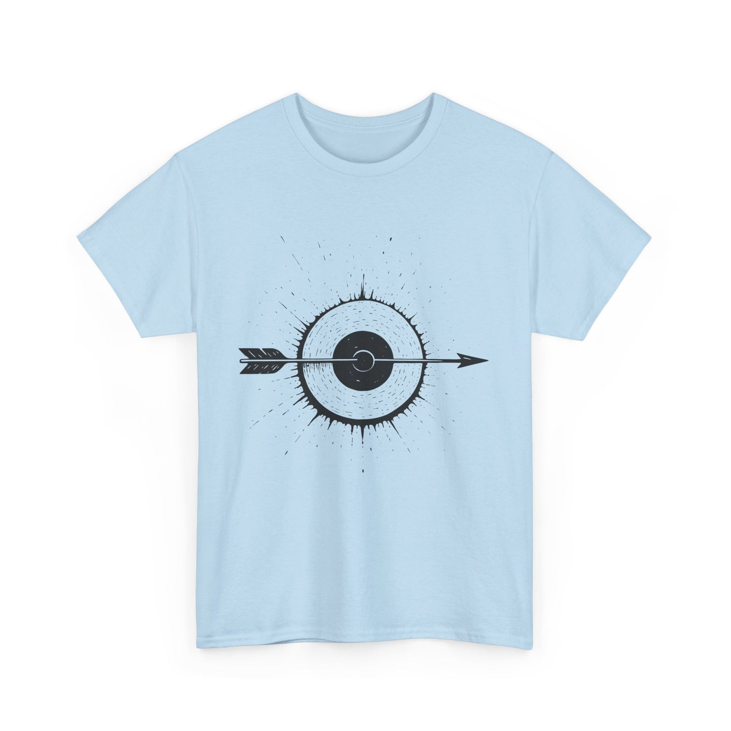 Artistic Arrow Graphic Unisex Cotton Tee, Motivational Shirt, Casual Wear, Gift for Him/Her, Trendy Fashion
