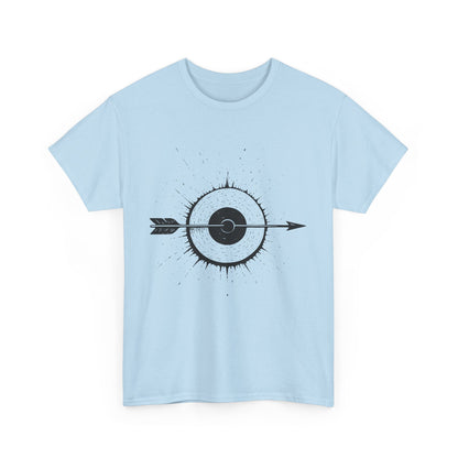 Artistic Arrow Graphic Unisex Cotton Tee, Motivational Shirt, Casual Wear, Gift for Him/Her, Trendy Fashion