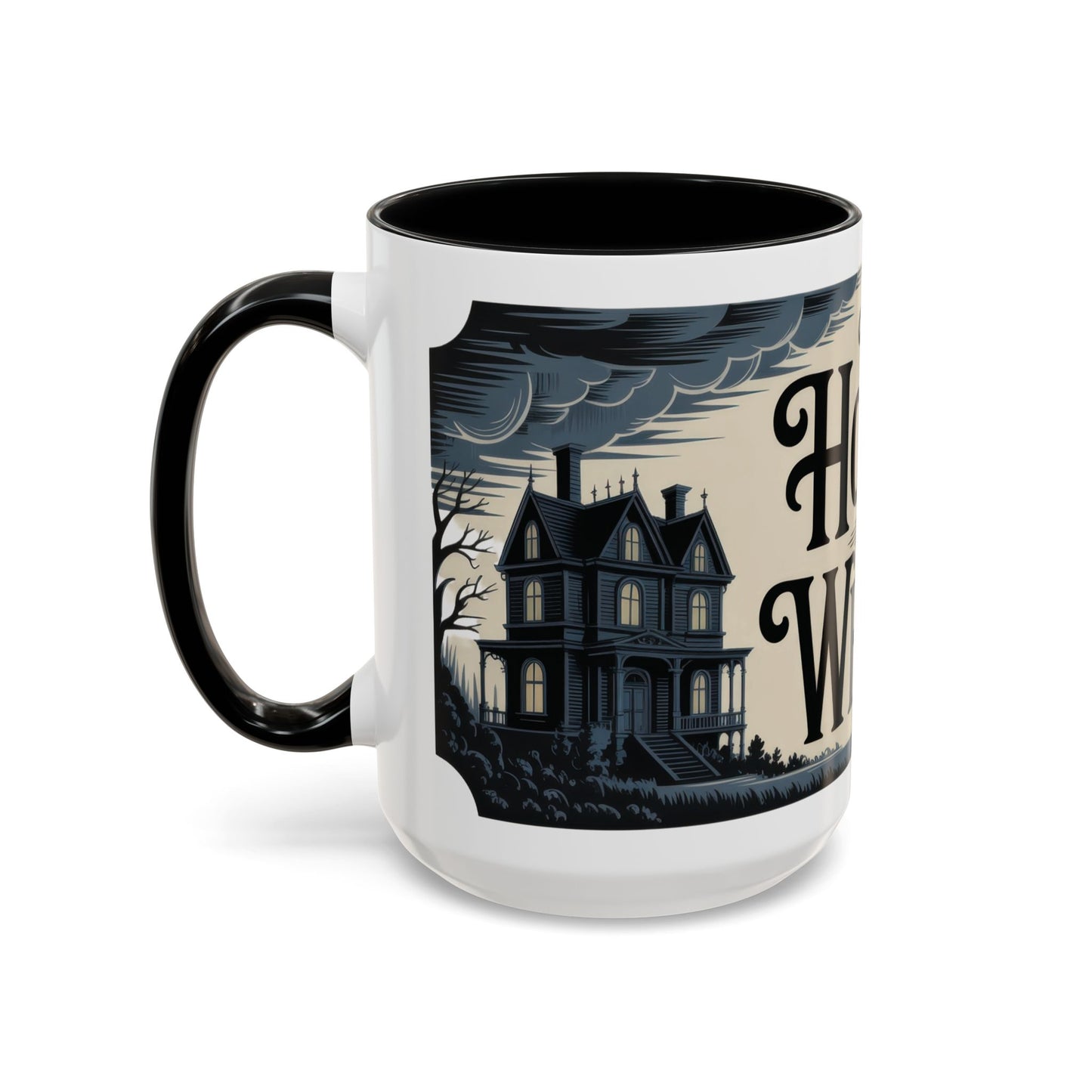 The House of Whispers Mug, Haunted Mansion Gothic Coffee Cup, Spooky Halloween Gift for Horror Lovers, Accent Coffee Mug (11, 15oz)