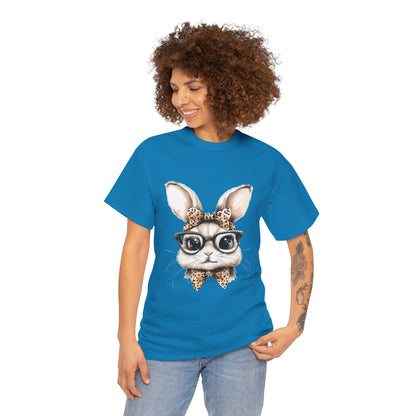 Cool Bunny Sunglasses Tee, Cute Rabbit Shirt, Animal Lover Gift, Spring Fashion, Unisex Graphic T-Shirt