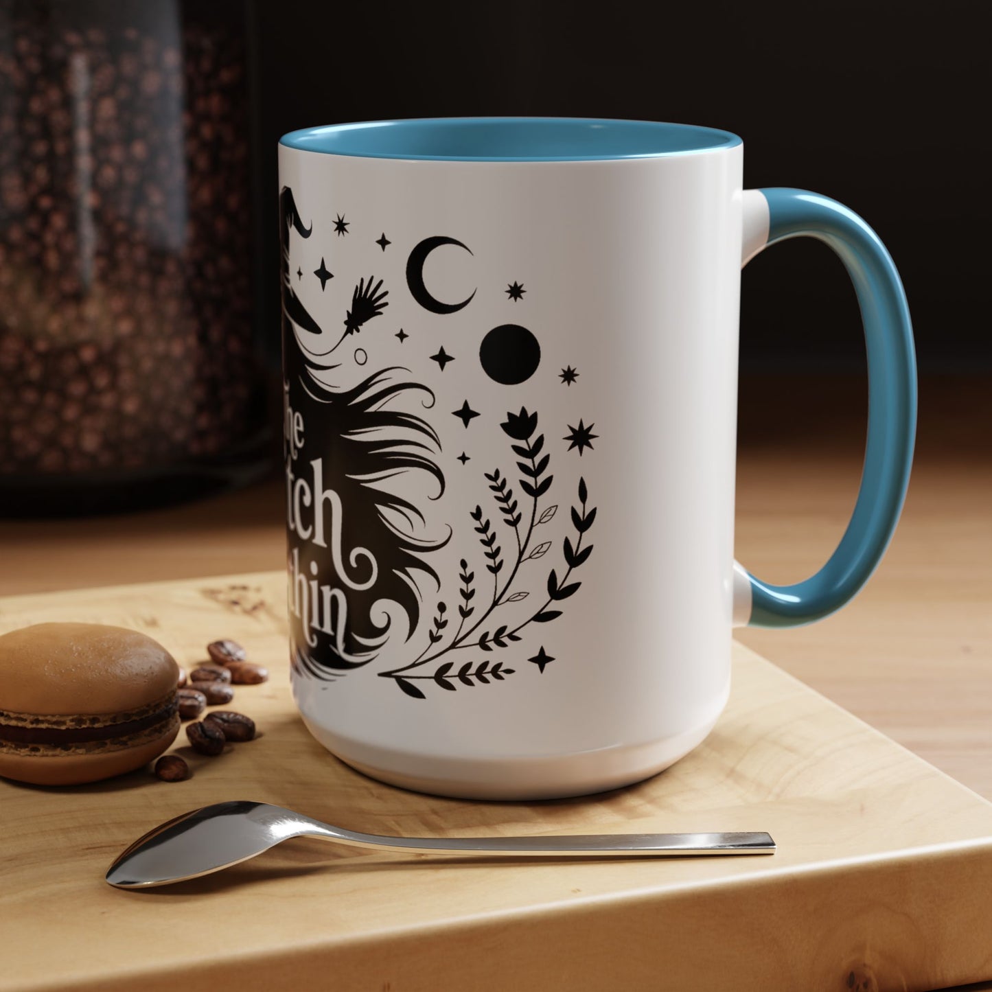 The Witch Within Mug, Minimalist Witchy Coffee Cup, Celestial Feminine Power Gift, Spiritual Boho Halloween Drinkware, Coffee Mug (11, 15oz)