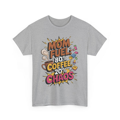 Funny Mom Fuel Coffee Tee, Gifts for Moms, Mother's Day Gift, Coffee Lover Shirt, T-Shirt for Coffee Loving Moms, Tired Mom Life Tee