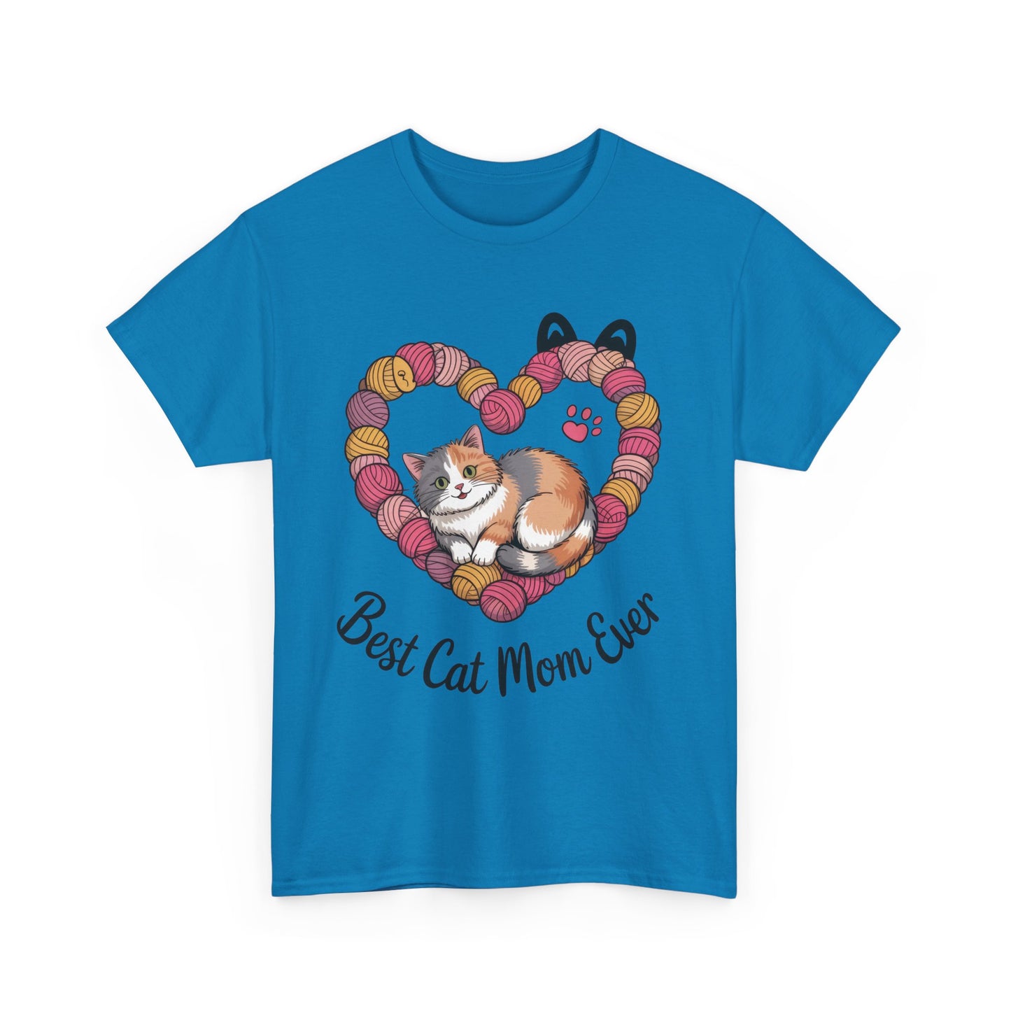 Best Cat Mom Ever T-Shirt, Cat Lover Gift, Pet Mom Shirt, Funny Animal Apparel, Cute Gift for Cat Moms, Gift for Cat Lovers, Kitty Mom Shirt