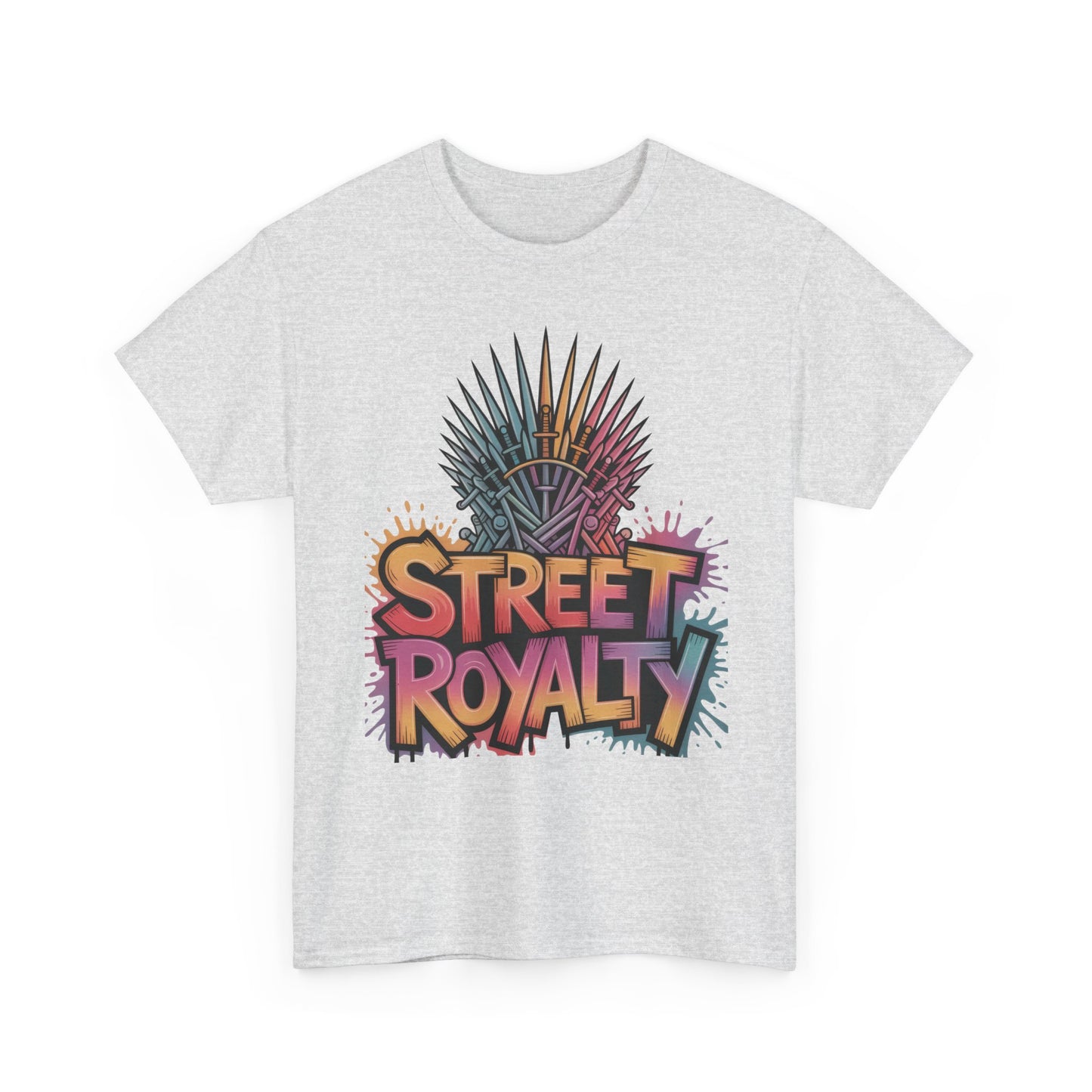 Street Royalty Women's T-Shirt, Graffiti Crown Graphic Tee, Urban Streetwear Top for Trendy Skater Girls
