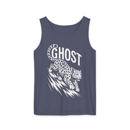 Ghost Leopard Mens Tank Top, Cool Graphic Shirt for Summer, Beach Days, Festivals, Gifts, Casual Wear