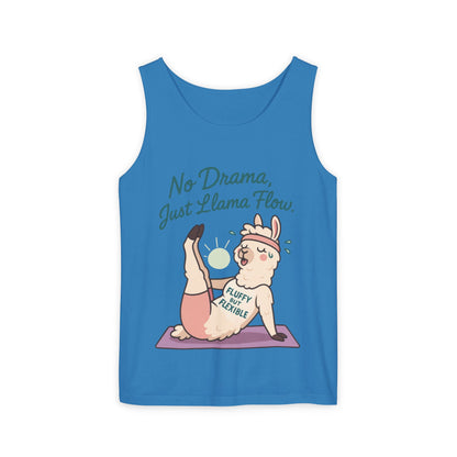 Llama Yoga Tank Top, Funny Yoga Llama Tank for Women, Gift for Yogis, Fun Yoga T-Shirt for Animal Lovers, Funny Workout Top, Summer Wear