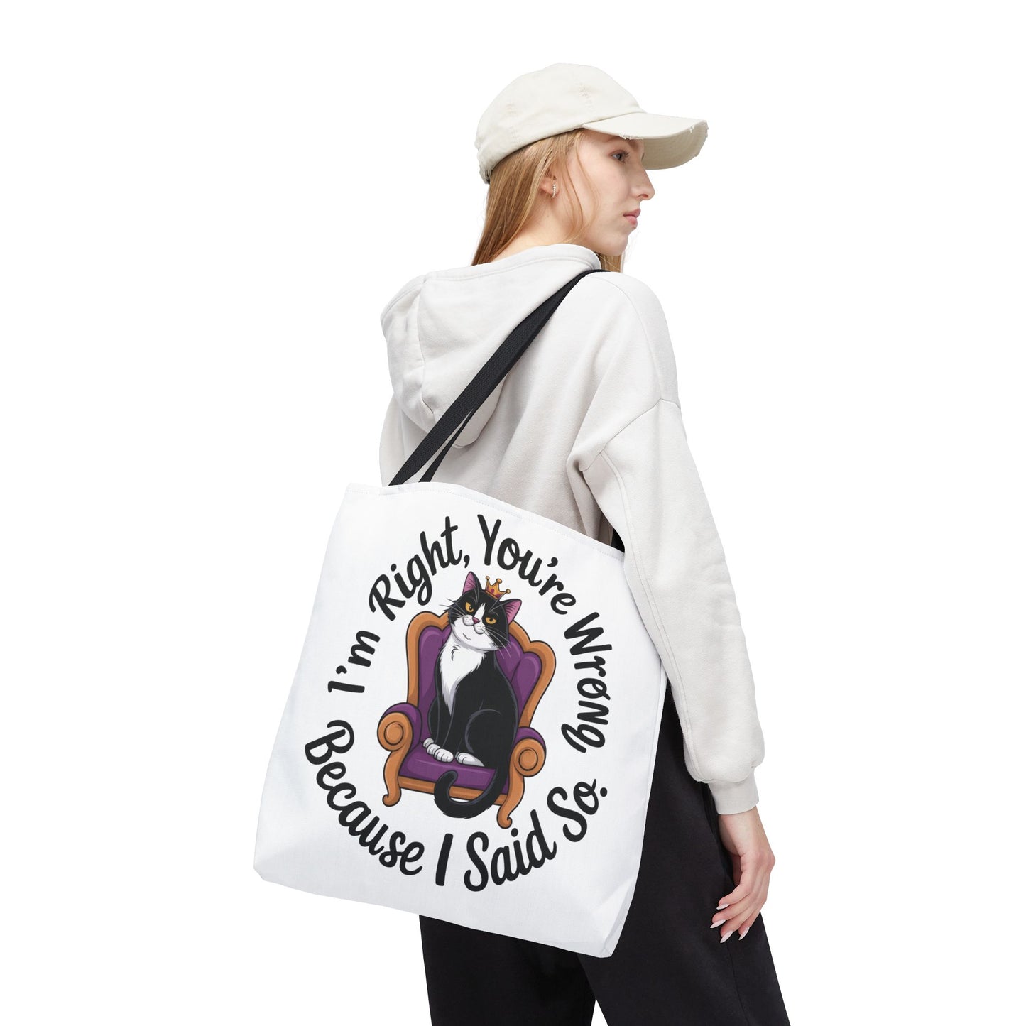 Funny Cat Tote Bag, Pet Lover Gift, Cat-Themed Shopper, Birthday Gift, Cute Animal Tote, Oversized Beach Bag