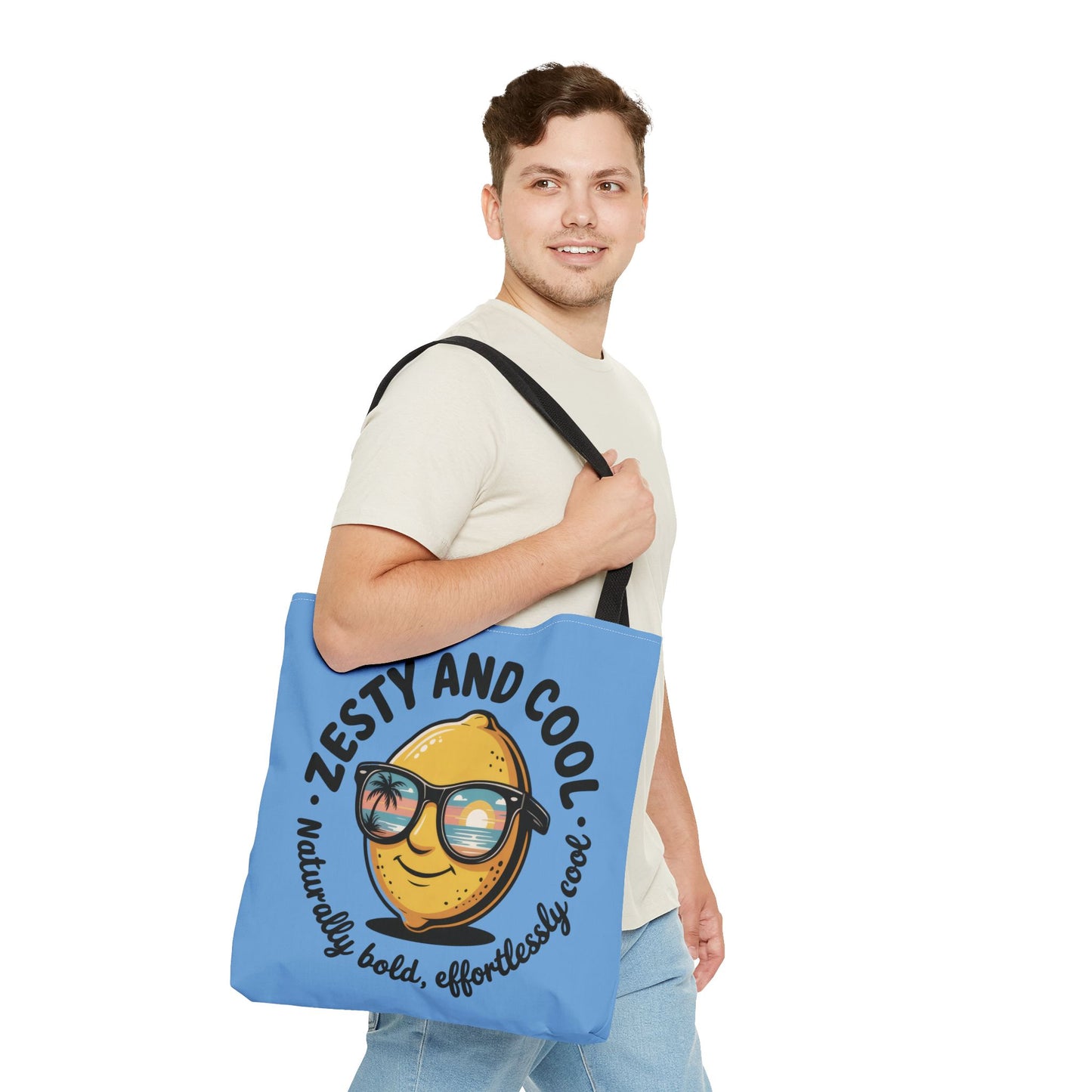 Zesty Lemon Tote Bag - Fun & Bold Carry-All for Everyday Use, Summer, Beach Days, Gifts, Eco-Friendly Shopping, Large Tote Bag