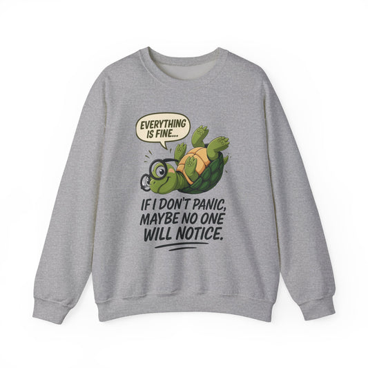 Casual Humor Unisex Sweatshirt, Perfect Gift for Anxiety Relief, Social Anxiety Joke, Quirky Graphic Sweatshirt, Introvert Humor Gift