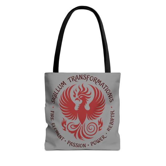 Phoenix Transformation Tote Bag, Canvas Shopper, Boho Beach Bag, Festival Accessory, Eco-Friendly Gift, Large Canvas Bag, Weekender Bag