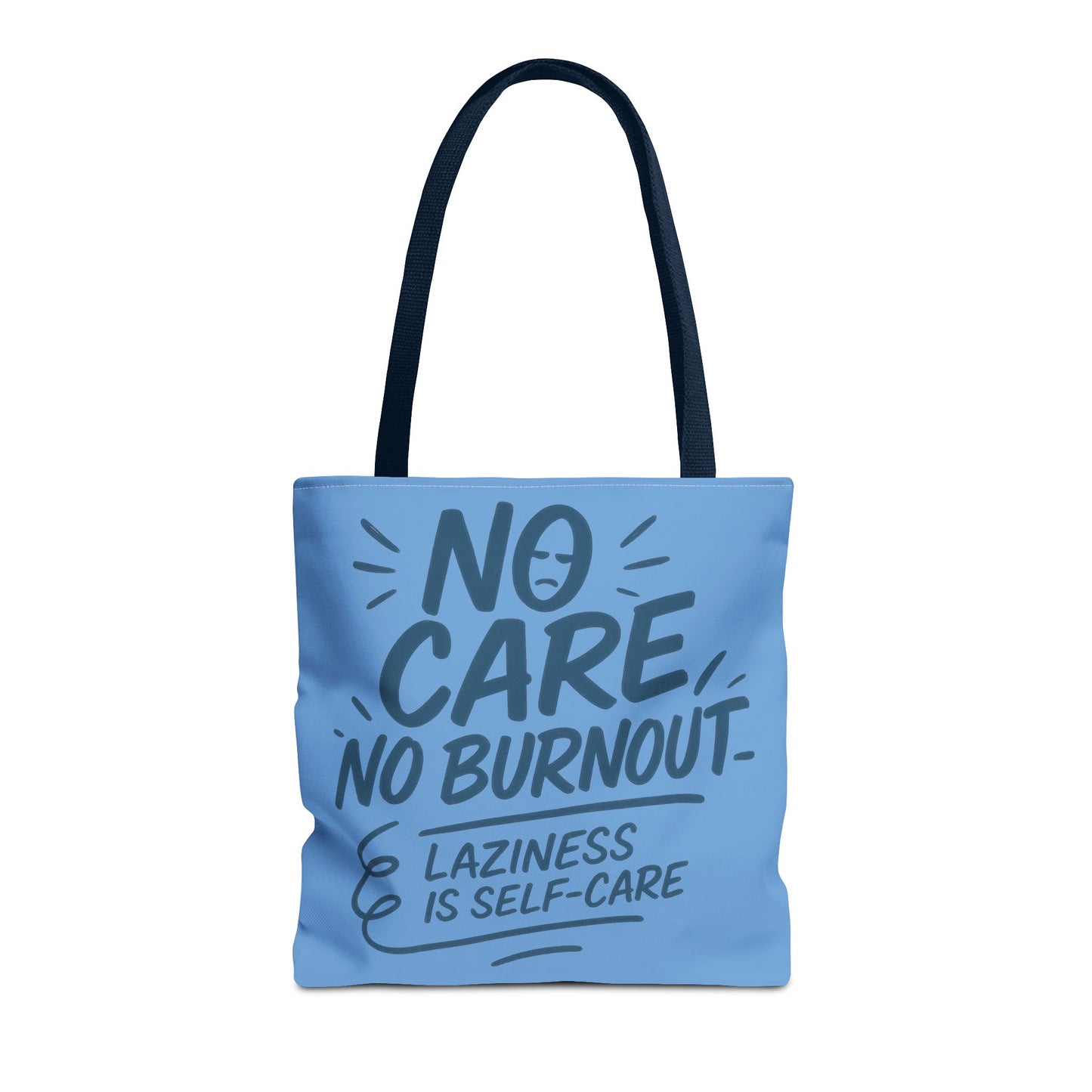 Laziness is Self-Care Funny Quote Bag, Oversized Reusable Canvas Shopping Tote, Sarcastic Self-Care Gift, Weekend Getaway, Everyday Use