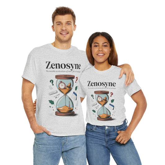 Zenosyne Unisex Heavy Cotton Tee, Aesthetic Word Tee, existential tee, Emotional Word Tee, Moody Graphic Tee, Philosophical Tee