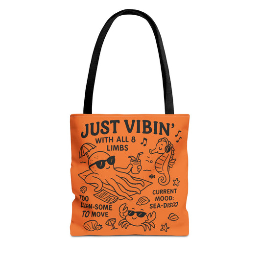 Fun Sea-Themed Tote Bag, Beach Accessories, Summer Vibes, Gift for Ocean Lovers, Reusable Shopping Bag, Cute Beach Tote