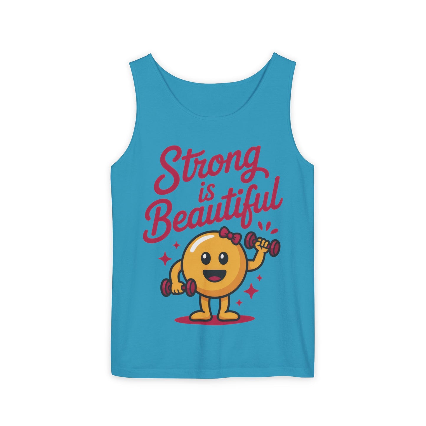 Strong is Beautiful Womens Tank Top, Cute Fitness and Gym Motivation Shirt, Workout Shirt, Exercise Top, Gift for Her, Summer Activewear