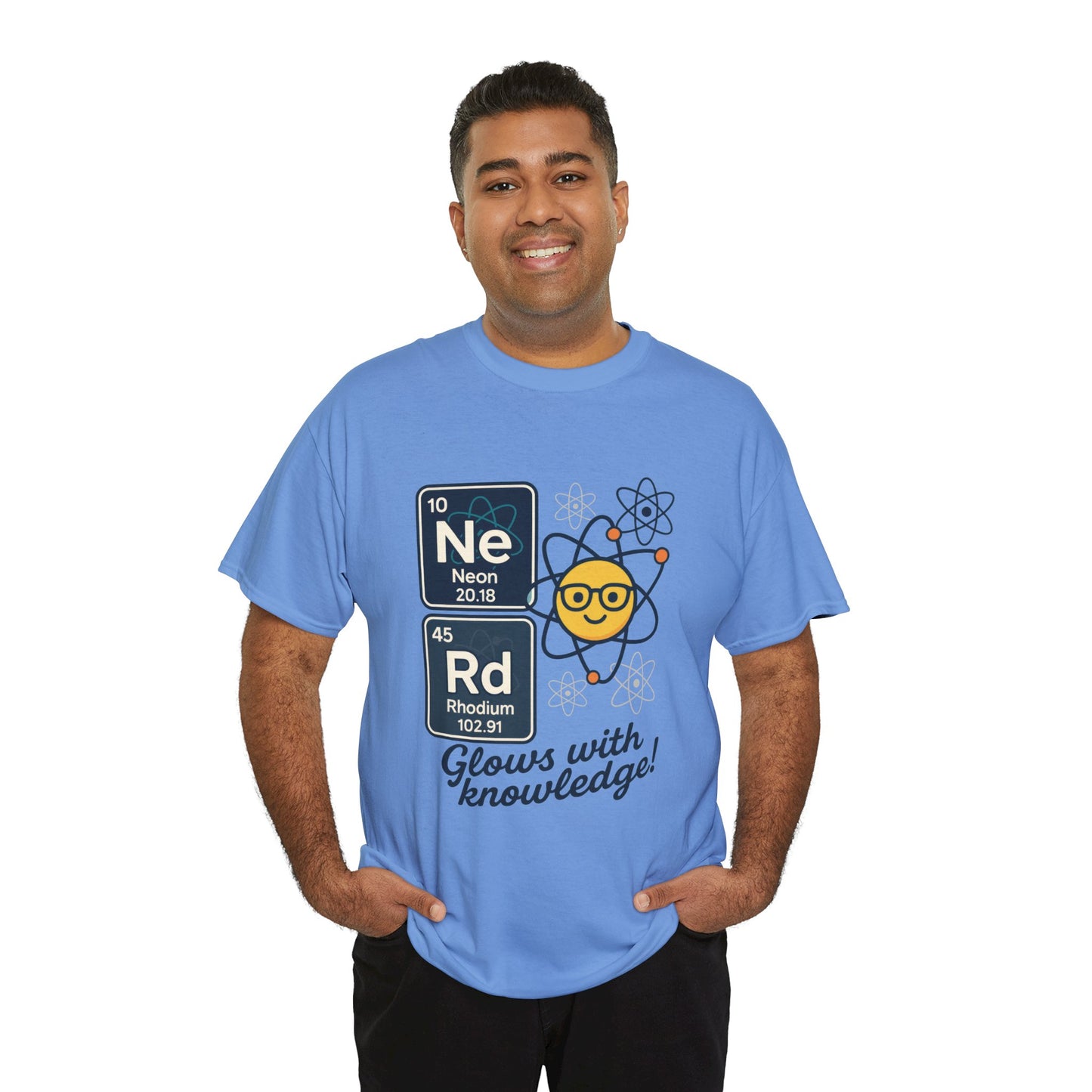 Funny Mens Nerd T-Shirt, NeRd Periodic Table Shirt, Glowing Knowledge Tee, Science Lover Gift, Chemistry Shirt, STEM Apparel, Science Tee