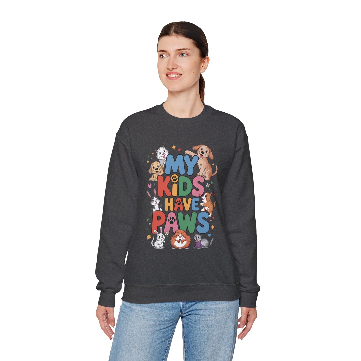My Kids Have Paws Sweatshirt, Pet Lover Gift, Cute Animal Shirt, Cute Pet Mom Tee, Animal Parent T-Shirt, Gift for Animal Lovers