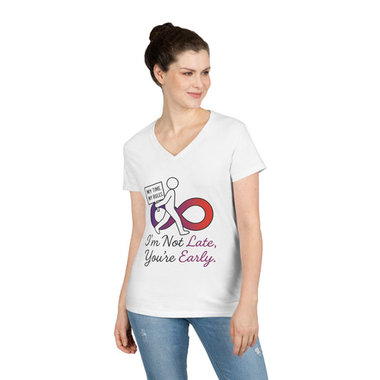 My Time My Rules Women's  V-Neck T-Shirt, Funny T-Shirt, Casual Wear, women empowerment tee, confident woman shirt, self love t shirt