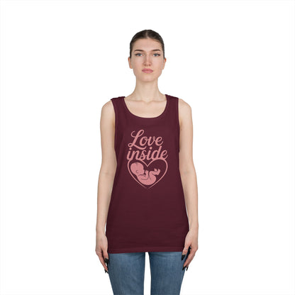Maternity Tank Top, Pregnancy Announcement Tee, Baby Inside Mom To Be Gift, Expecting Mother Tee, Pregnancy Reveal Top, Baby Shower Top
